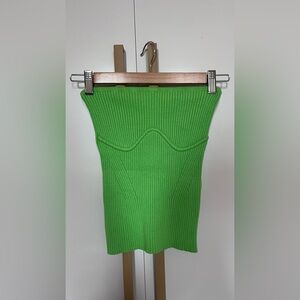 Green Ribbed Women's top